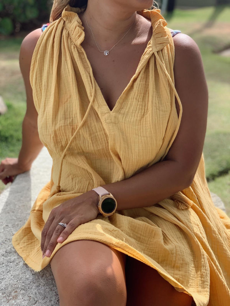 MUSTARD DRESS