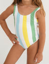 GREEN STRIPES ONE PIECE